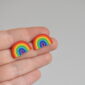 Náušnice miniatury duha - Belusi