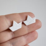 Náušnice miniatury loďky - Belusi
