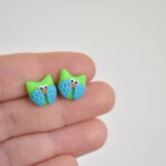 Náušnice miniatury sovičky - Belusi