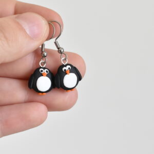 Náušnice miniatury tučňák - Belusi