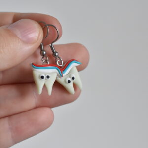 Náušnice miniatury zuby - Belusi