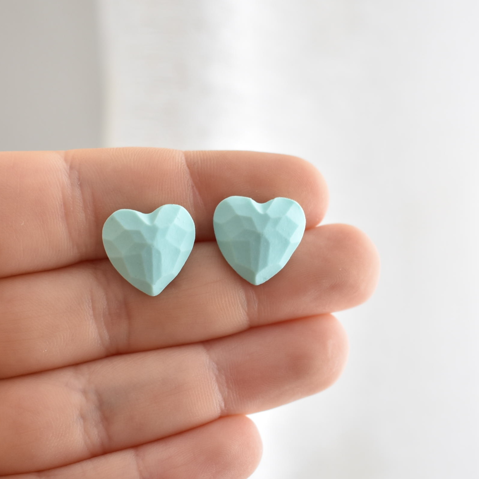 Náušnice fimo pecičky srdíčka - belusi