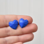 Náušnice fimo pecičky srdíčka - belusi