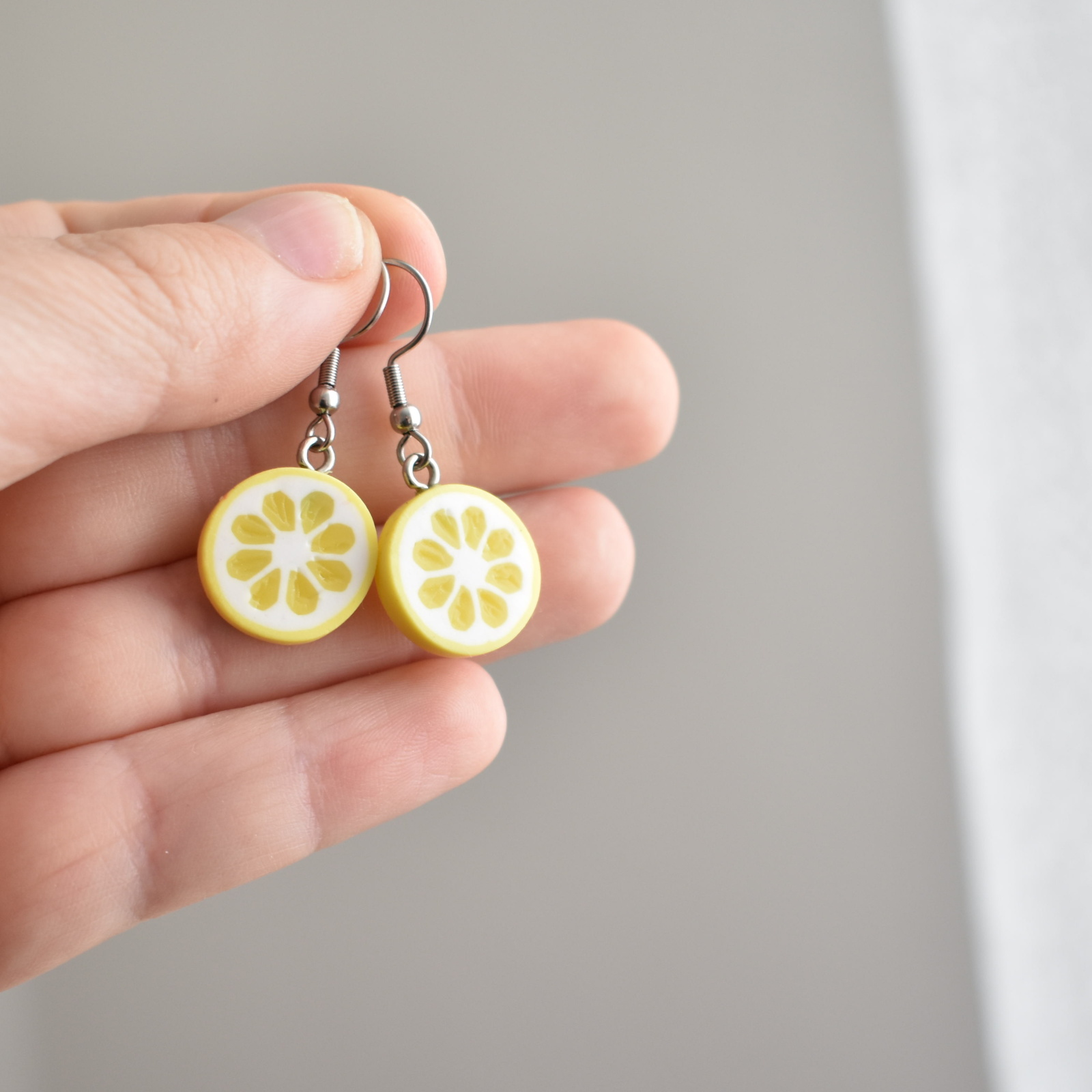 Náušnice dobroty citron - Belusi