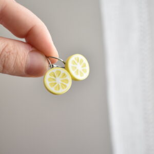 Náušnice dobroty citron - Belusi