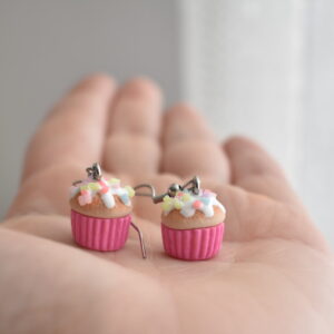 Náušnice dobroty cupcake - belusi