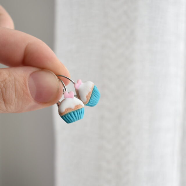 Náušnice dobroty cupcake - belusi