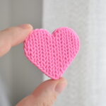 Brož srdíčko pletené- Belusi