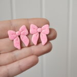 Náušnice fimo mašle - belusi