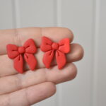 Náušnice fimo mašle - belusi