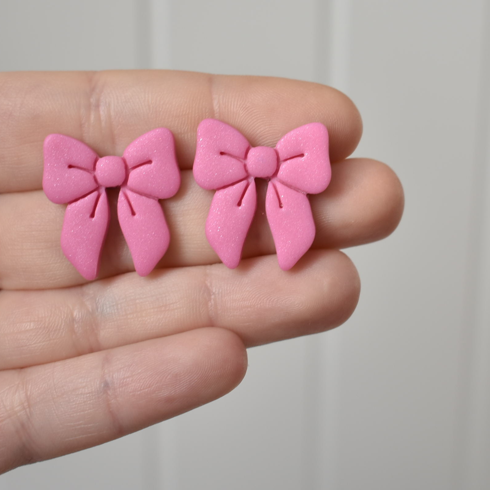 Náušnice fimo mašle - belusi