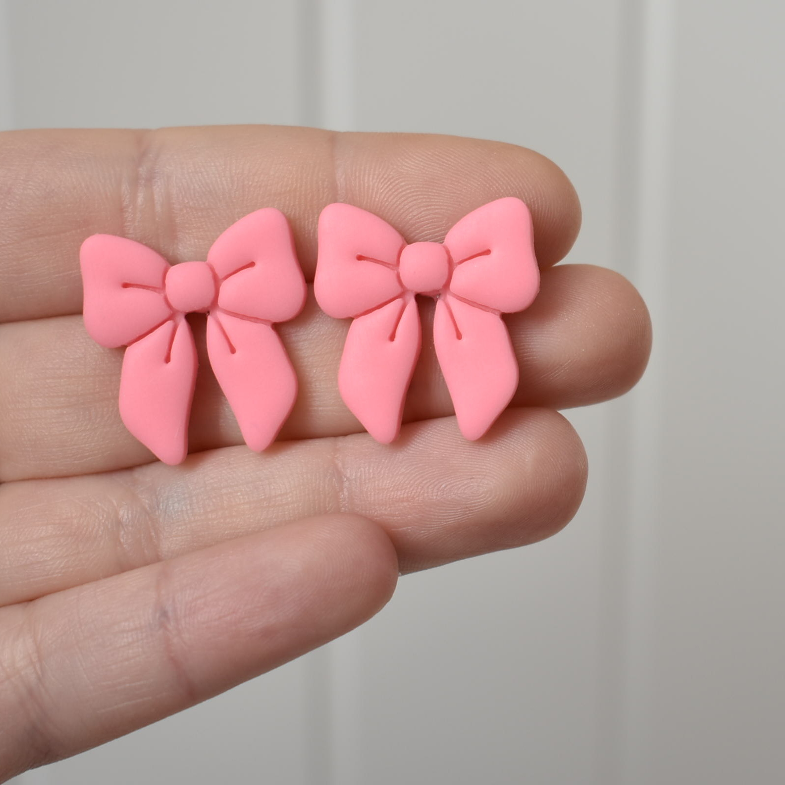 Náušnice fimo mašle - belusi