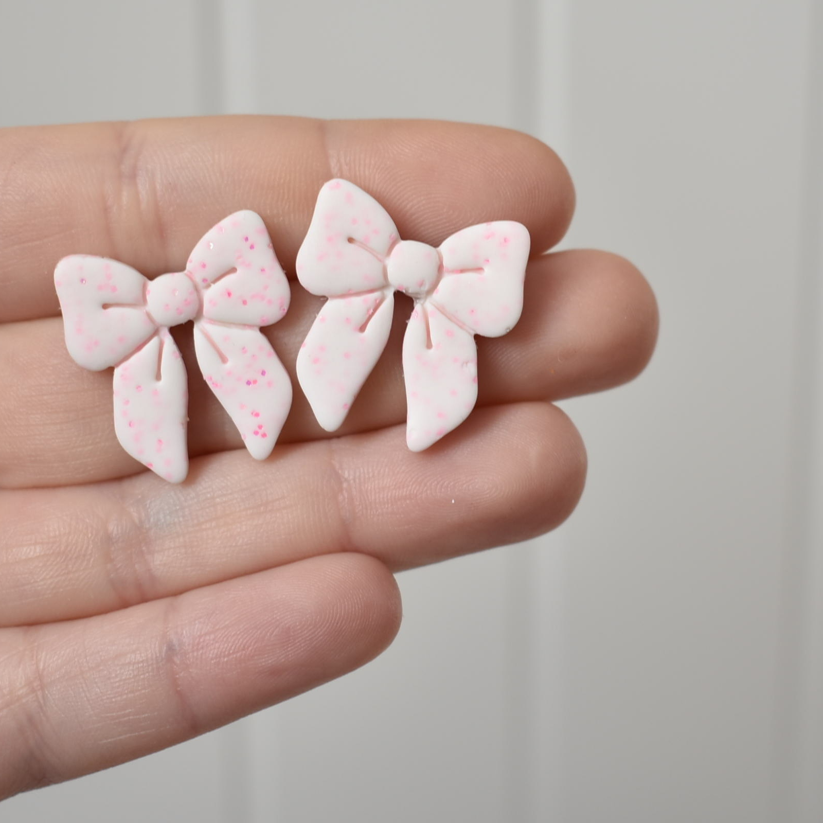 Náušnice fimo mašle - belusi