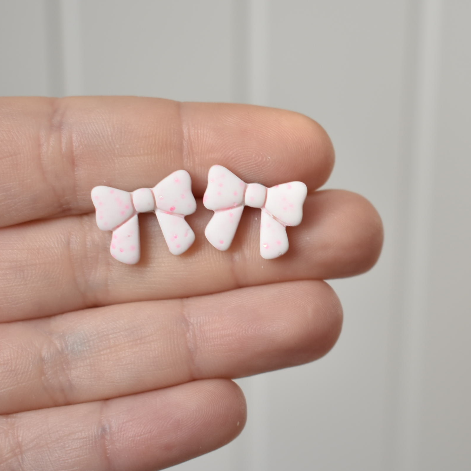 Náušnice fimo mašlička - belusi