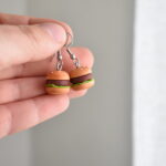 Náušnice dobroty hamburger - Belusi