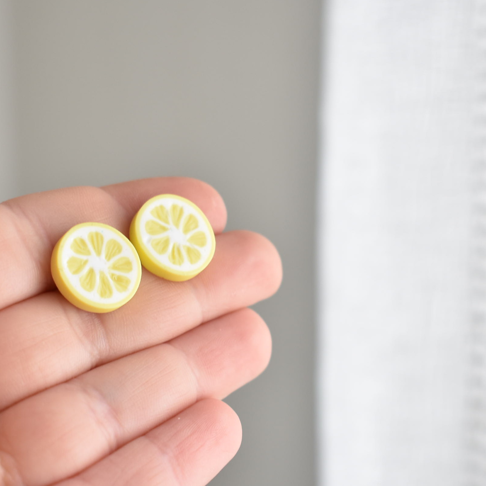 Náušnice dobroty citron - Belusi